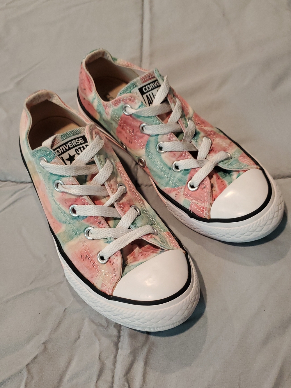 Converse Kids Low Top Tie-Dye  Watermelon Juniors Size 2